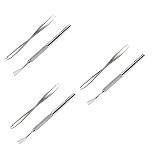 FOMIYES 6 STK Zeckenentferner Aus Edelstahl Pinzette Und Entferner-kit Pinzetten-kit Zeckenentferner Kit Rostfreier Stahl Werkzeugkasten FOMIYES 6 STK Zeckenentferner Aus Edelstahl Pinzette Und Entferner-kit Pinzetten-kit Zeckenentferner Kit Rostfreier Stahl Werkzeugkasten von FOMIYES