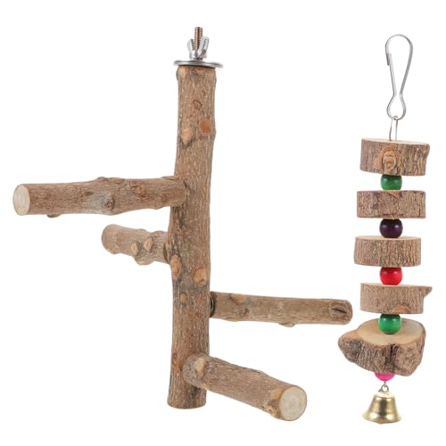 FOMIYES 3 Sätze Nymphensittichständer Papagei-Holz Vogel-sitzstange Käfig-hängespielzeug Naturholz Fuß- Und Beinübung Für Vögel 2 Stück * 3 FOMIYES 3 Sätze Nymphensittichständer Papagei-Holz Vogel-sitzstange Käfig-hängespielzeug Naturholz Fuß- Und Beinübung Für Vögel 2 Stück * 3 von FOMIYES
