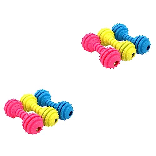 FOMIYES 6 STK Kauspielzeug für Hunde Zahnwachstumsspielzeug für Hunde langlebiges Hundespielzeug Hamsterkleidung Pflanzgefäß für Katzengras Hantel Spielzeuge Haustier durchbohrter Ring FOMIYES 6 STK Kauspielzeug für Hunde Zahnwachstumsspielzeug für Hunde langlebiges Hundespielzeug Hamsterkleidung Pflanzgefäß für Katzengras Hantel Spielzeuge Haustier durchbohrter Ring von FOMIYES