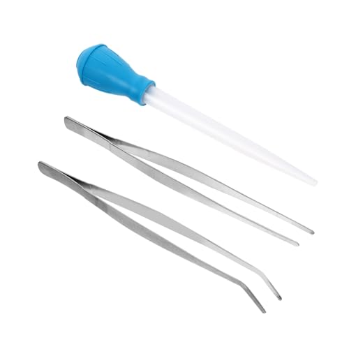 FOMIYES 2 Sets Aquarium-reinigungswerkzeuge Set Pipette Pipette Pinzette Für Wasser- Und Korallenpflege 3 Stück * 2 von FOMIYES