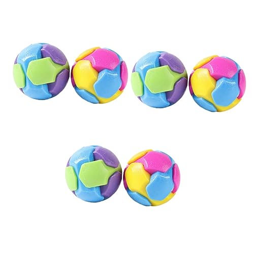 FOMIYES 6 STK Backenzaun-Ball Für Haustiere Spielzeuge Spielzeugball TPR Weichkleber Weiches Gummi von FOMIYES