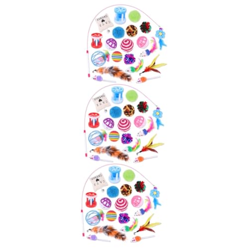 FOMIYES 60-teiliges Katzenspielzeug-Set Interaktives Spielzeug Glocken- Und Teaser-Spielzeug Lustiges Zubehör Für Katzen FOMIYES 60-teiliges Katzenspielzeug-Set Interaktives Spielzeug Glocken- Und Teaser-Spielzeug Lustiges Zubehör Für Katzen von FOMIYES