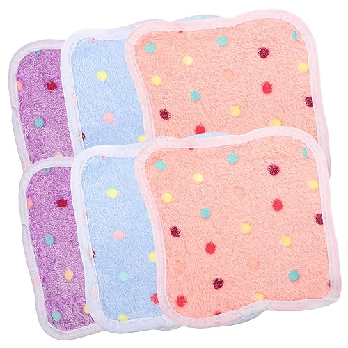 FOMIYES 6St Hamsternestdecke Frettchen Bett - -Matte Hamster einstreu Hamster wollige Pet Pee Pads kleine Meerschweinchenmatte Hamstermatte aus Korallenvlies FOMIYES 6St Hamsternestdecke Frettchen Bett - -Matte Hamster einstreu Hamster wollige Pet Pee Pads kleine Meerschweinchenmatte Hamstermatte aus Korallenvlies von FOMIYES