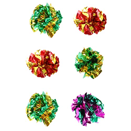 FOMIYES 6St Bälle, Katzenspielzeug Massenspielzeug Hundemützen Spielzeuge Katzenspielzeugbälle Crinkle-Bälle für Katzen die Katze Spielzeugball Blumenkugel aus Papier Film Rasselkugel FOMIYES 6St Bälle, Katzenspielzeug Massenspielzeug Hundemützen Spielzeuge Katzenspielzeugbälle Crinkle-Bälle für Katzen die Katze Spielzeugball Blumenkugel aus Papier Film Rasselkugel von FOMIYES