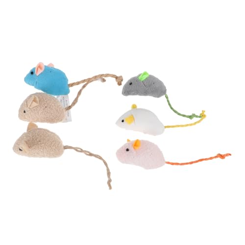 FOMIYES 6stücke Plüsch Mäuse Spielzeug Für Katzen Katzenminze Gefüllte Interaktive Katzenspielzeuge Und Sicheres Katzenspielzeug Weichem Material Spielzeug Für Katzenfreunde FOMIYES 6stücke Plüsch Mäuse Spielzeug Für Katzen Katzenminze Gefüllte Interaktive Katzenspielzeuge Und Sicheres Katzenspielzeug Weichem Material Spielzeug Für Katzenfreunde von FOMIYES