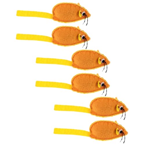 FOMIYES Bonding Fun: 6er-Pack Katzenspielzeug Weiche Mäuse Zum Spielen mit Kätzchen Leckerli-Spielzeug Verschleißfest Kompaktes Heimtierzubehör FOMIYES Bonding Fun: 6er-Pack Katzenspielzeug Weiche Mäuse Zum Spielen mit Kätzchen Leckerli-Spielzeug Verschleißfest Kompaktes Heimtierzubehör von FOMIYES