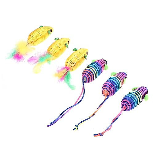 FOMIYES 6stücke Interaktive Katzenspielzeuge Katzenminze Mäuse Für Spaß Und Kratzvergnügen Buntes Spielzeug Für Haustiere Beschäftigung Von Kätzchen FOMIYES 6stücke Interaktive Katzenspielzeuge Katzenminze Mäuse Für Spaß Und Kratzvergnügen Buntes Spielzeug Für Haustiere Beschäftigung Von Kätzchen von FOMIYES
