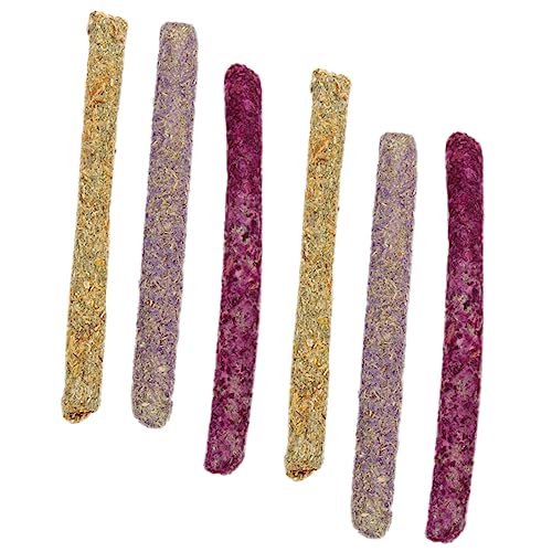 FOMIYES 6er-Pack Heu-Sticks Für Kaninchen Kauspielzeug Für Meerschweinchen Sicher Für Mäuse Ratten Hamster Zubehör Zur Pflege Der Backenzähne FOMIYES 6er-Pack Heu-Sticks Für Kaninchen Kauspielzeug Für Meerschweinchen Sicher Für Mäuse Ratten Hamster Zubehör Zur Pflege Der Backenzähne von FOMIYES