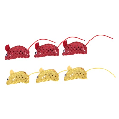 FOMIYES 6st Katze Lustiges Spielzeug Mausspielzeug Für Katzen Falsches Katzenspielzeug Mausspielzeug Für Wohnungskatzen Kätzchen- -Spielzeug Bissfest Kleine Paillettenstoff FOMIYES 6st Katze Lustiges Spielzeug Mausspielzeug Für Katzen Falsches Katzenspielzeug Mausspielzeug Für Wohnungskatzen Kätzchen- -Spielzeug Bissfest Kleine Paillettenstoff von FOMIYES