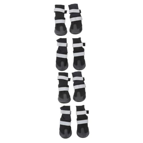FOMIYES 8 Hundeschuhe für große Wanderschuhe für Welpenstiefel für kleine hundepfote pfotenschutz Haustier Schneestiefel Katzenpfote Hündchen Winterschuhe von FOMIYES