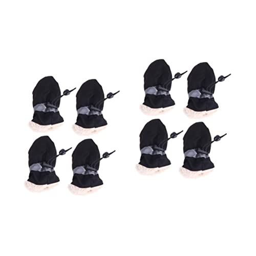 FOMIYES 8 STK schwarzer Stiefel Plüsch Hundestiefel Schneehundestiefel Sneaker-Stiefel Pfote Schneestiefel Schuhe für Hunde Stiefel für Hunde Haustier Sohlen Boden Hundeschuhe Regenstiefel FOMIYES 8 STK schwarzer Stiefel Plüsch Hundestiefel Schneehundestiefel Sneaker-Stiefel Pfote Schneestiefel Schuhe für Hunde Stiefel für Hunde Haustier Sohlen Boden Hundeschuhe Regenstiefel von FOMIYES