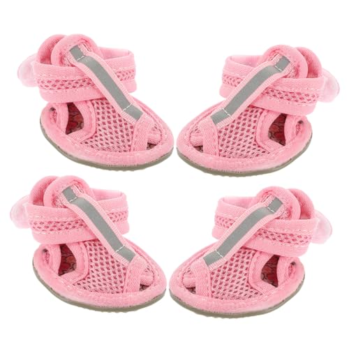 FOMIYES 2 Sets Atmungsaktive Mesh-hundeschuhe Outdoor-Haustier-Sandalen - Turnschuhe Hundebedarf Tragen 4 Stück * 2 FOMIYES 2 Sets Atmungsaktive Mesh-hundeschuhe Outdoor-Haustier-Sandalen - Turnschuhe Hundebedarf Tragen 4 Stück * 2 von FOMIYES