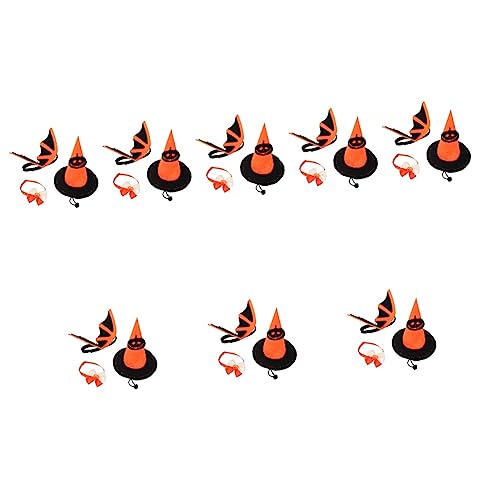 FOMIYES 8 Sets Reflektierende Hund Kragen Pet Halloween Kostüm Set Decor Einstellbare Katze Hund Liefert von FOMIYES