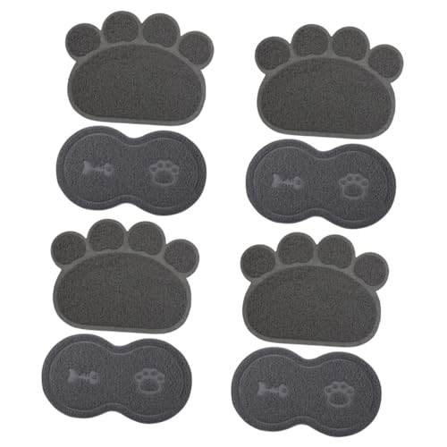 FOMIYES 8 STK Haustiermatte Tischset für Katzenfutter Katze Fressnapf Pad Haustierfutter Tischset Futtermatte für Hunde füttern Schale Matte Essensmatte Hundefutter rutschfeste Matte PVC von FOMIYES