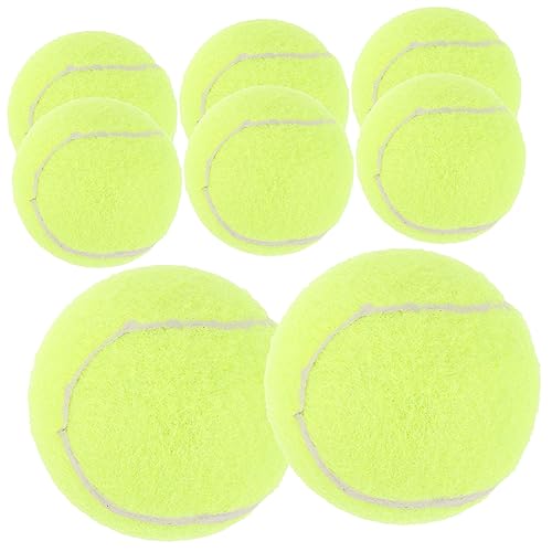 FOMIYES 8st Tennis Trainieren Welpenspielzeug Zahnhundeball Kleine Tennisbälle Interaktives Hundespielzeug Hundeball Mit Hoher Sprungkraft Bälle Für Haustierhunde Kind Gummi Draussen Bahn von FOMIYES