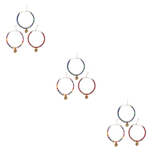 FOMIYES 3er-Sets Bezauberndes Katzenhalsband Mit Glöckchen Verstellbare Größe Für Katzen Haustier-Halskette Im Ethnischen Stil Bequem Und Modisch 3 Stück X 3 von FOMIYES
