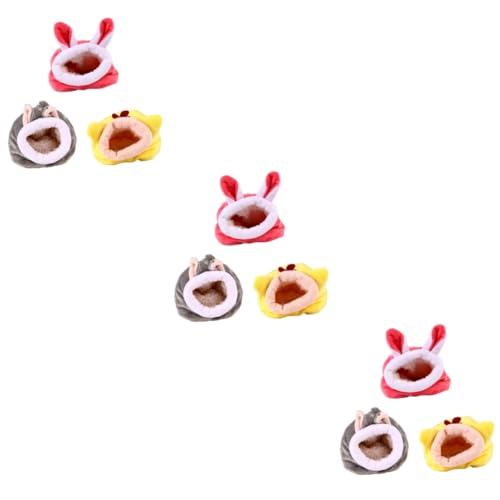 FOMIYES 3sets Meerschweinchen Höhle Bett Hamster Bett Warmes Nest Für Tiere Haustier Zubehör Komfort 3 Stücke * 3 von FOMIYES