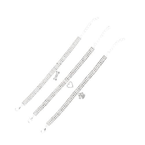 FOMIYES 3er-Set Elegantes Dekoratives Haustierhalsband Verschleißfeste Hundehalskette Leuchtende Farben Für Partys Und Haustier-verkleidungen 3 Stück X 3 FOMIYES 3er-Set Elegantes Dekoratives Haustierhalsband Verschleißfeste Hundehalskette Leuchtende Farben Für Partys Und Haustier-verkleidungen 3 Stück X 3 von FOMIYES