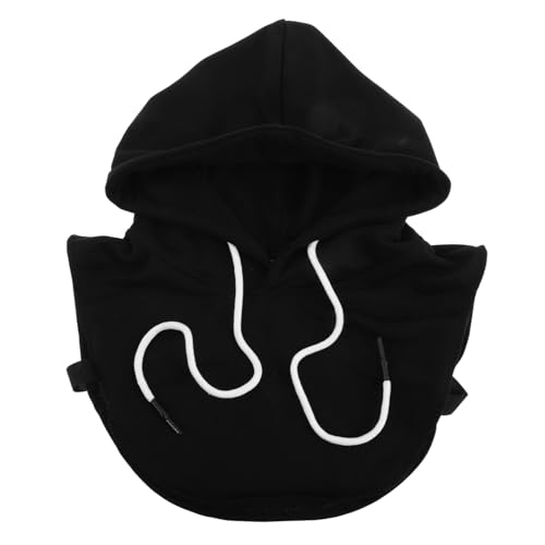 FOMIYES Abnehmbarer Falscher Kragen mit Kapuze Unisex Schwarzer Dekorativer Hoodie Ersatz Warm Komfortabel für Alltag Outdoor Reise Saisonwechsel von FOMIYES