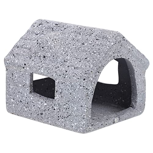 FOMIYES Aquarium Fisch Keramik Garnelen Hideaway Zucht Nest Fisch Tank Landschaft Garnelen Unterschlupf Grau von FOMIYES