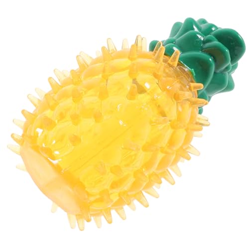 FOMIYES Chewing Toy Für Hunde Interaktives Gefrierbares Kautoy Form Einer Ananas Für Welpen Und Kleine Hunde Zur Zahnpflege Und Abkühlung Im Sommer FOMIYES Chewing Toy Für Hunde Interaktives Gefrierbares Kautoy Form Einer Ananas Für Welpen Und Kleine Hunde Zur Zahnpflege Und Abkühlung Im Sommer von FOMIYES