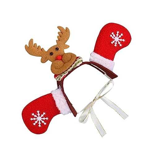 FOMIYES Bezauberndes Weihnachts-Stirnband Für Hunde Haustier-Stirnband Hirschmuster Festliches Haustier-anzieh-Accessoire FOMIYES Bezauberndes Weihnachts-Stirnband Für Hunde Haustier-Stirnband Hirschmuster Festliches Haustier-anzieh-Accessoire von FOMIYES