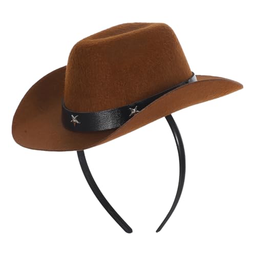 FOMIYES Cowboyhut-Stirnband cowboyhut für Hut für Haustierkostüme Kleiner Cowboyhut Mini-Cowgirl-Hut Cowboyhut klein Partyhut Stirnband Westliche Tanzzubehör Cowboy-Hut Vlies Coffee FOMIYES Cowboyhut-Stirnband cowboyhut für Hut für Haustierkostüme Kleiner Cowboyhut Mini-Cowgirl-Hut Cowboyhut klein Partyhut Stirnband Westliche Tanzzubehör Cowboy-Hut Vlies Coffee von FOMIYES