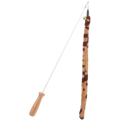 FOMIYES Einziehbarer Katzen-Teaser-Zauberstab Spielzeug Plüsch-Leopardenschwanz Tease-Stick Interaktives Katzenspielzeug Angelrutenfänger Übungsgerät Für Kätzchen Katzen Teaser-Spielzeug FOMIYES Einziehbarer Katzen-Teaser-Zauberstab Spielzeug Plüsch-Leopardenschwanz Tease-Stick Interaktives Katzenspielzeug Angelrutenfänger Übungsgerät Für Kätzchen Katzen Teaser-Spielzeug von FOMIYES