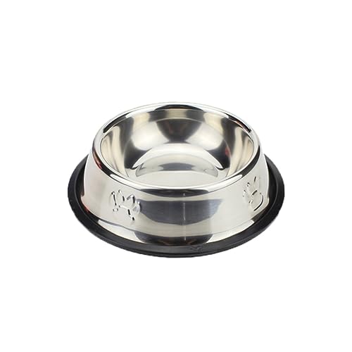 FOMIYES Erhöhter Hundenapf Mit Einzigartigem Design Edelstahl-futternäpfe Tablett 33 cm Schüssel Wassernapf Für Welpen Hunde Und Katzen von FOMIYES