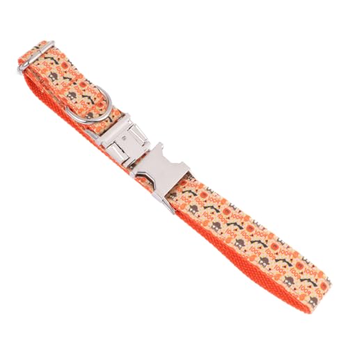 FOMIYES Halloween-Halsband für Haustiere Kätzchen Glockenhalsband hundehalsband gürtel eine Halskette Halsketten orangefarbenes Halsband für Haustiere Halloween-Halskette von FOMIYES