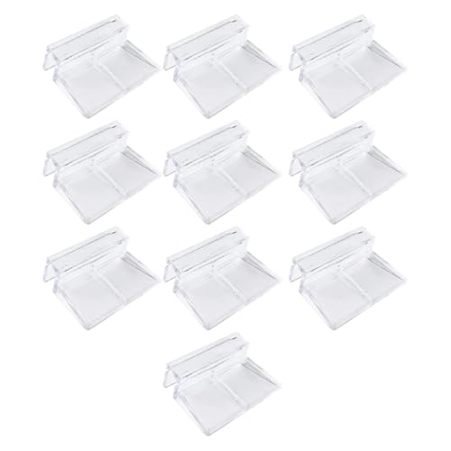 FOMIYES Halterungen für Aquarien, Acryl, 10 Stück, 10 mm – einfache Installation und Ästhetik für Aquarien von FOMIYES