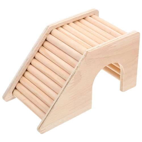 FOMIYES Hamster-Klettertreppe Reptilienleiter Kork Spielen Spielzeug Tier Hütte Hamsterversteck Nest Holznest für Haustiere Golden Bär Haus Käfig Chinchilla Rennmaus von FOMIYES