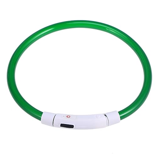 FOMIYES Hund Leuchtendes Halsband Blinkendes Katzenhalsband Katze Leuchtendes Halsband Haustier Hundehalsband Hund Blinkendes Halsband Wiederaufladbares Hundehalsband USB Haustierzubehör von FOMIYES