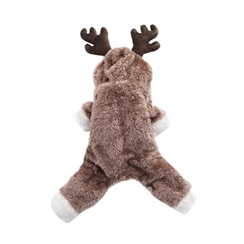FOMIYES Haustier-hundekleidung Mit Elchmuster Warmer Mantel Doppelt Für Kaltes Wetter Größe S Für Hunde FOMIYES Haustier-hundekleidung Mit Elchmuster Warmer Mantel Doppelt Für Kaltes Wetter Größe S Für Hunde von FOMIYES