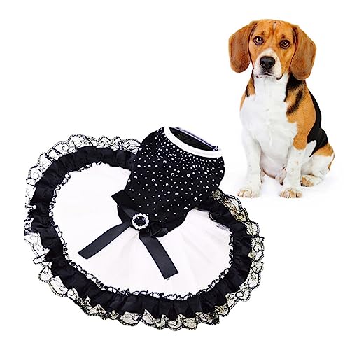 FOMIYES Hundekleid Eleganter Schwarzer Rock Haustierkleidung Hochzeitskleid Größe XL Funkelnde Hundebekleidung FOMIYES Hundekleid Eleganter Schwarzer Rock Haustierkleidung Hochzeitskleid Größe XL Funkelnde Hundebekleidung von FOMIYES