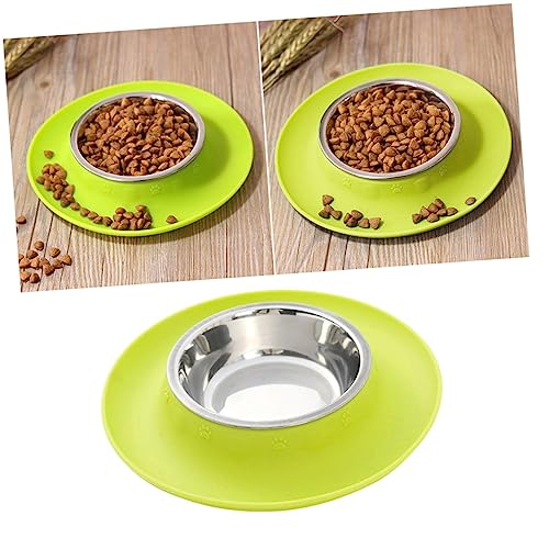 FOMIYES Auslaufsicherer Wassernapf Für Hunde – Schräger Futternapf Mit Silikonmatte – Futternapf Aus Edelstahl Für Hunde Und Katzen – Große Größe FOMIYES Auslaufsicherer Wassernapf Für Hunde – Schräger Futternapf Mit Silikonmatte – Futternapf Aus Edelstahl Für Hunde Und Katzen – Große Größe von FOMIYES