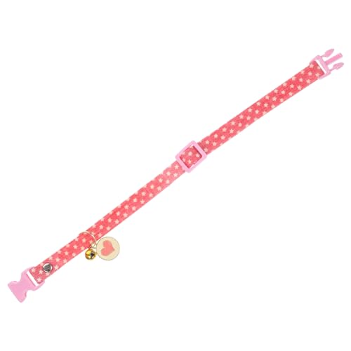 FOMIYES Süßes Katzenhalsband Mit Glöckchen Haustierhalsband Katzenhalsband Hundehalsband Welpenhalsband Haustier Kätzchen Halsband von FOMIYES