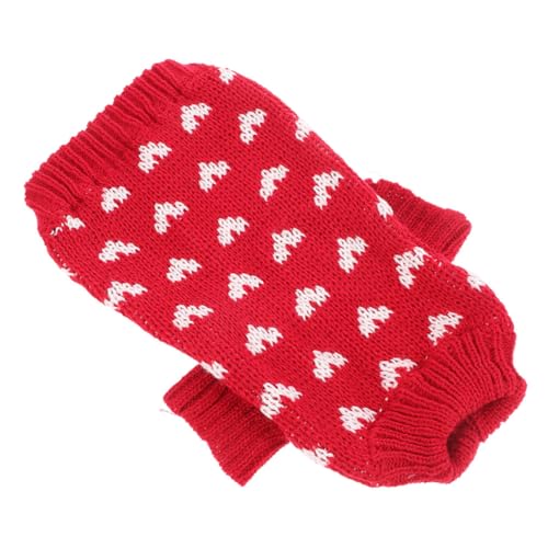 FOMIYES Hundepullover Für Kleine Hunde Herzmuster Warm Und Für Für Alltag Partys Und Maschinenwaschbar FOMIYES Hundepullover Für Kleine Hunde Herzmuster Warm Und Für Für Alltag Partys Und Maschinenwaschbar von FOMIYES