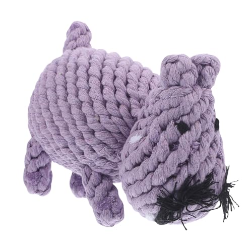 FOMIYES Hippo Form Molar Spielzeug Für Hunde Handgefertigtes Baumwollseil Kauspielzeug Für Interaktive Zahnpflege Und Spielzeug Für Kleine Mittelgroße Hunde FOMIYES Hippo Form Molar Spielzeug Für Hunde Handgefertigtes Baumwollseil Kauspielzeug Für Interaktive Zahnpflege Und Spielzeug Für Kleine Mittelgroße Hunde von FOMIYES