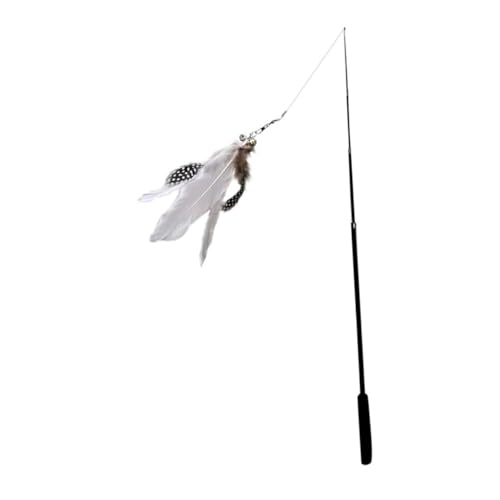 FOMIYES Interaktives Katzenspielzeug Telescopische Angel Mit -Teaser Für Katzen Fördert Und Perfektes Spielzeug Für Kätzchen Und Katzen von FOMIYES