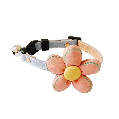 FOMIYES Katzenhalsband Verstellbar Polyester Großes Halsband Glocke Hunde-/kätzchen- Halsband Größe S von FOMIYES