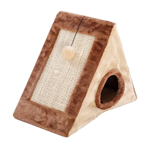 FOMIYES Kratzbäume Katzenhöhle Bett Bequemes Kätzchenbett Sisalbrett Abgewinkelte Kratzrampen Braune Möbel FOMIYES Kratzbäume Katzenhöhle Bett Bequemes Kätzchenbett Sisalbrett Abgewinkelte Kratzrampen Braune Möbel von FOMIYES