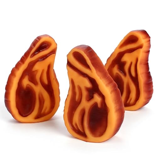 FOMIYES Kauresistentes Hundespielzeug Hund Sound Toys Steak Look für Haustier Hunde Katzen Quietschender Spaß von FOMIYES