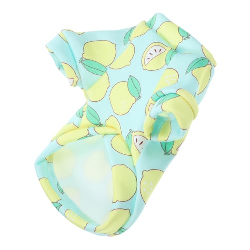 FOMIYES Kuschelweiche Haustierkleidung Für Kleine Hunde Warmes Cartoon-Outfit Für Winter Für Joggen Und Partys -Zitronen-Muster von FOMIYES