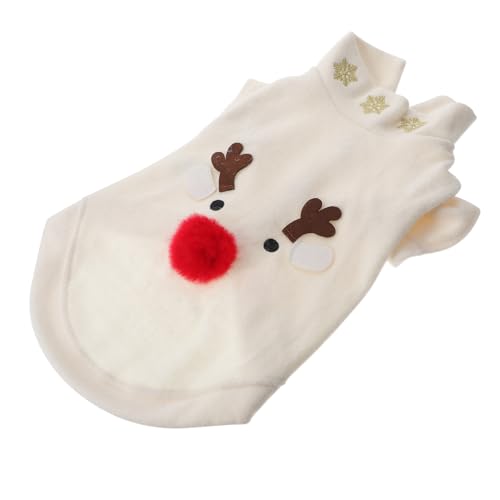 FOMIYES Weihnachts-hundekleidung Mit Elchmuster Weich Und Bequem Hundebekleidung Haustier-elchkostüm Weiß Größe XL FOMIYES Weihnachts-hundekleidung Mit Elchmuster Weich Und Bequem Hundebekleidung Haustier-elchkostüm Weiß Größe XL von FOMIYES