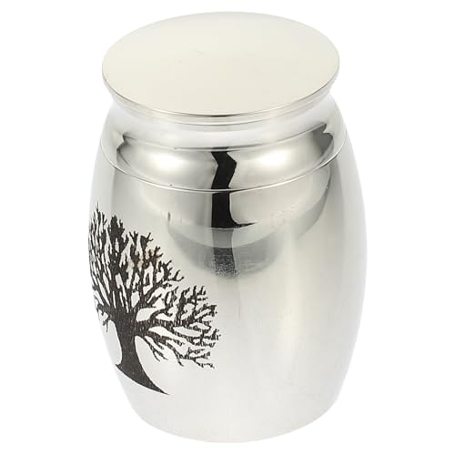 FOMIYES Kleine Tierurne Cremation Urn mit Sicherem Schraubdeckel für Hundeasche und Haustier Aschelagerung Kompakte Aschebox mit Breiter Öffnung und Natürlichem Design Tragbar und Leicht von FOMIYES