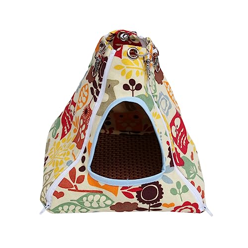 FOMIYES Hängende Hängematte Für Haustiere 24 X 24 X 24 cm Abnehmbares Bettlaken Haustierzelt Sicher Und Bequem Für Chinchillas Meerschweinchen von FOMIYES