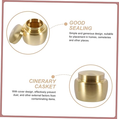 FOMIYES Kupferdose Luftdicht Versiegeltes Aufbewahrungsglas Kleine Metalldose für Schmuck Vielseitig Nutzbar Dekoratives Desktop Vorratsgefäß mit Deckel FOMIYES Kupferdose Luftdicht Versiegeltes Aufbewahrungsglas Kleine Metalldose für Schmuck Vielseitig Nutzbar Dekoratives Desktop Vorratsgefäß mit Deckel von FOMIYES