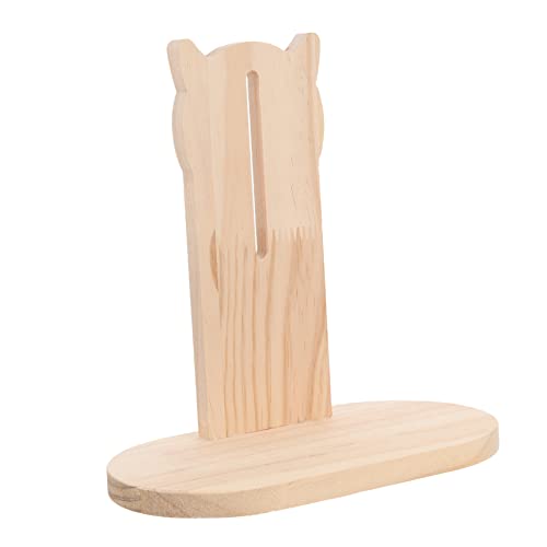 FOMIYES Drehbare Hamsterradhalterung Aus Holz Laufrad Spielzeugständer Geräuscharm Stabile Basis Einfache Montage Für Hamsterrad von FOMIYES