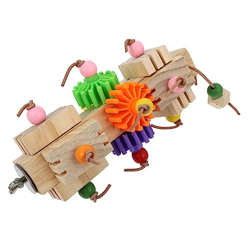 FOMIYES Vogelspielzeug Aus Holz Mehrzweck-papagei-schleifspielzeug Für Nymphensittiche Vogelspielzeug Für Haustiere Papageien-beißspielzeug von FOMIYES
